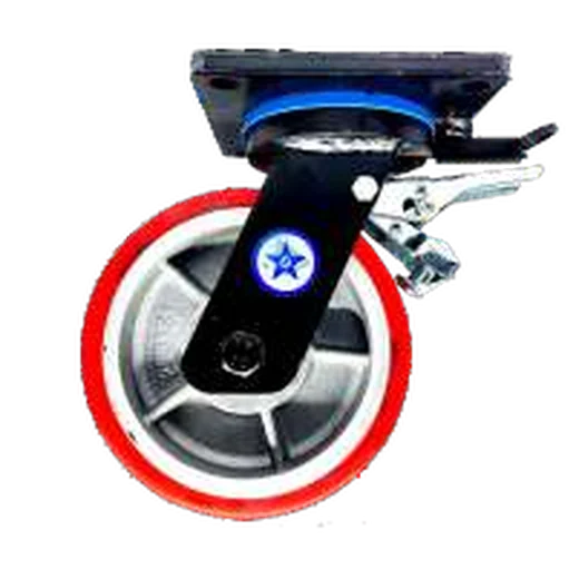 LY Series Cast Iron PU Caster, brake
