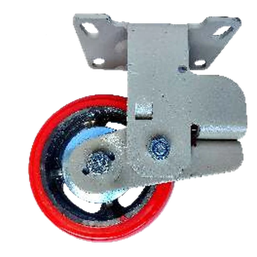 Spring-Loaded PU Caster, fixed